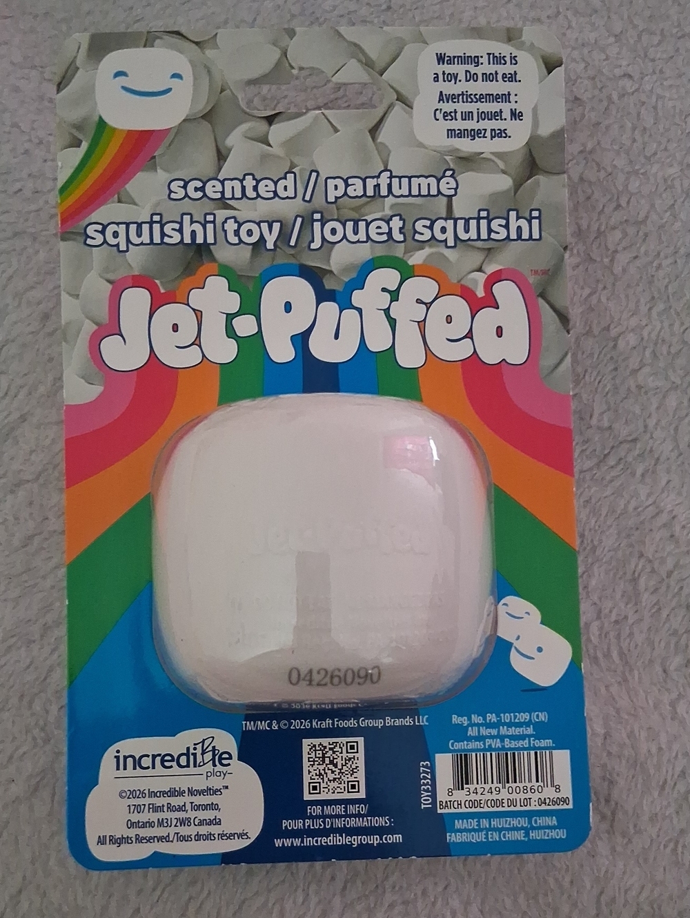 White Scented Squishi Toy - - Picture 2 of 2